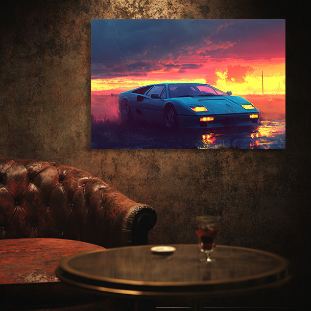 Sunset Parking Wall Art