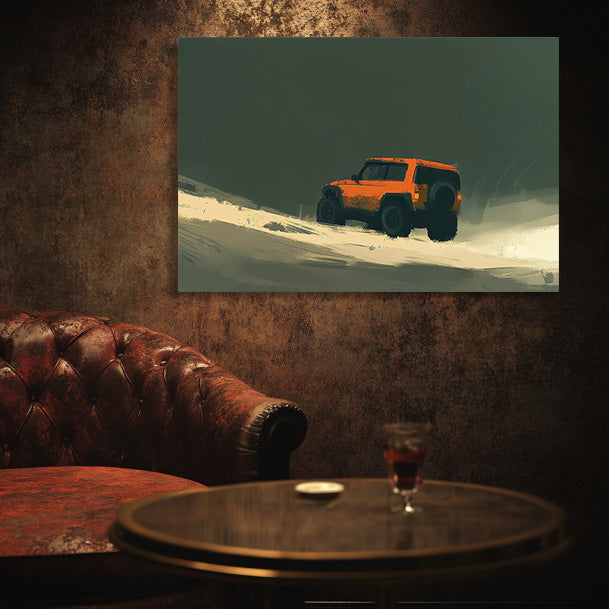 Offroad Orange Wall Art