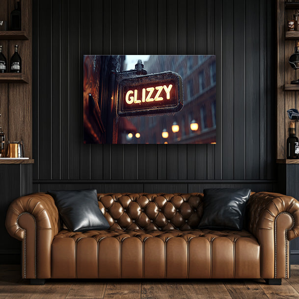 Glizzy Sign Wall Art