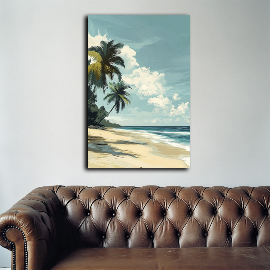Palm and Sand Wall Art