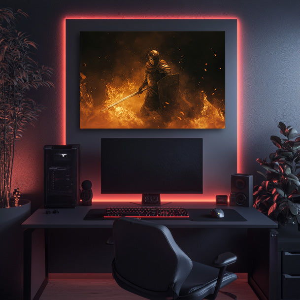 Flame and Frenzy Wall Art
