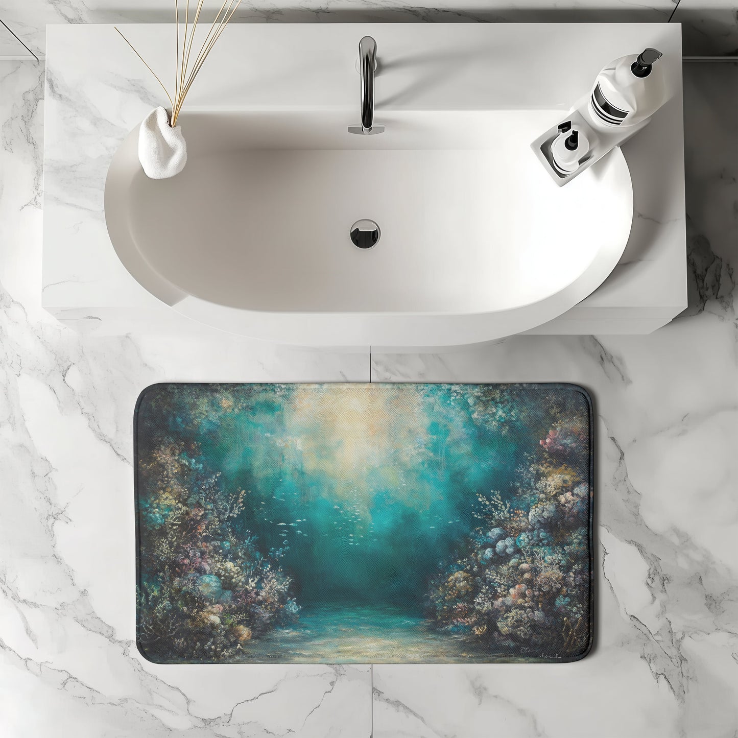 Coral Reef Bath Mat
