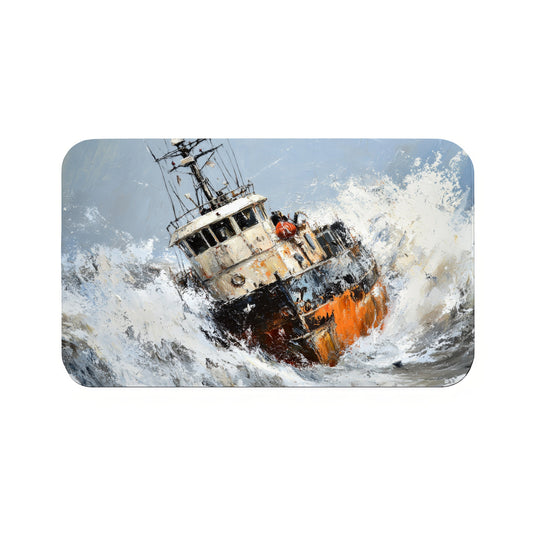 Fishing Boat  Bath Mat