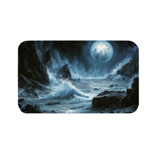 Moonlit Sea  Bath Mat