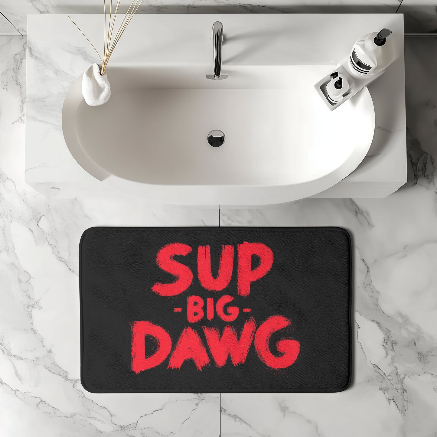 Sup Big Dawg Bath Mat