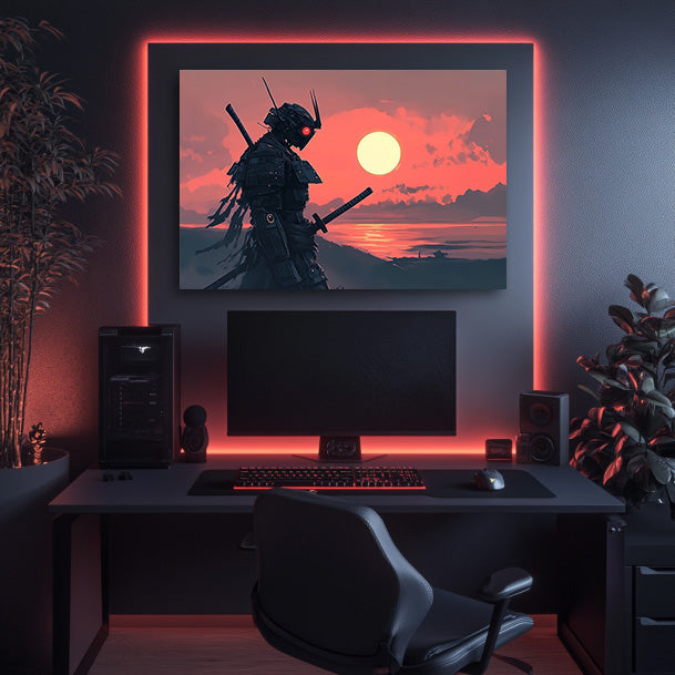 Robot Samurai Wall Art