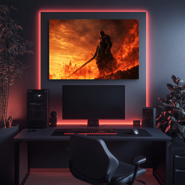 A World Aflame Wall Art