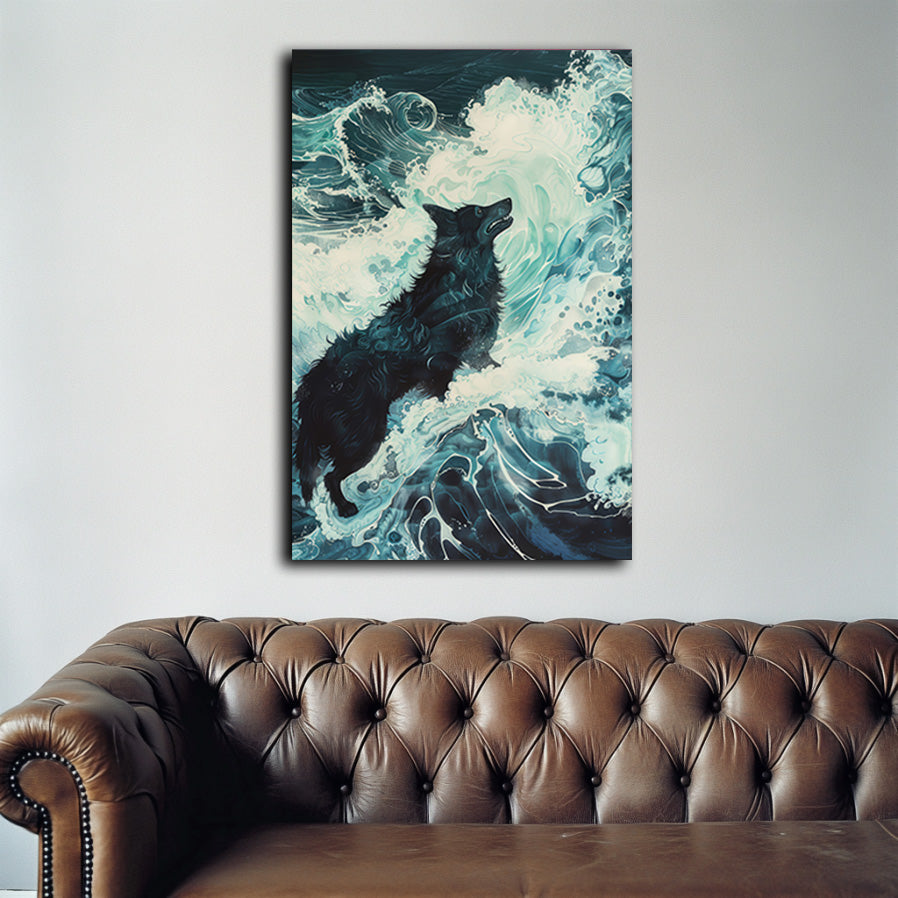 Wolf and Surf Wall Art