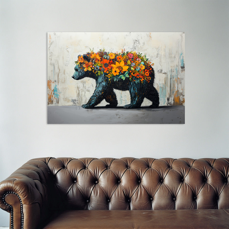 Flower Bear Wall Art