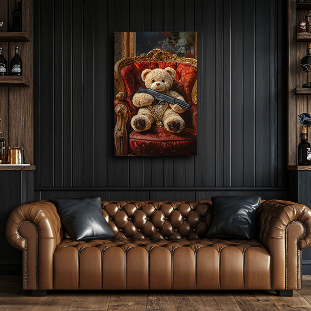 Shotgun Teddy Wall Art