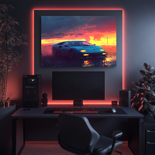 Sunset Parking Wall Art