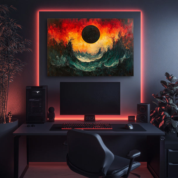 Black Moon Tide Wall Art
