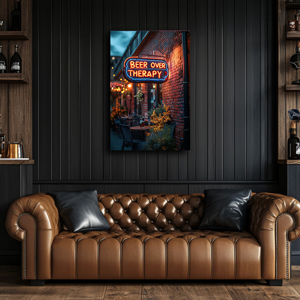 Beer Over Therapy Wall Art