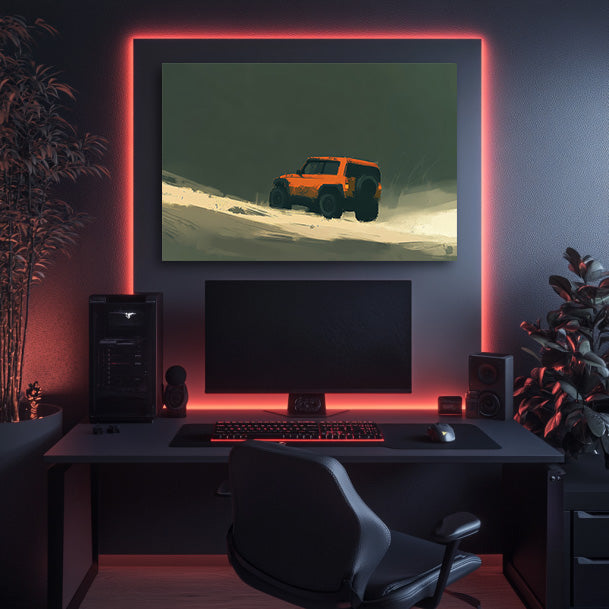 Offroad Orange Wall Art