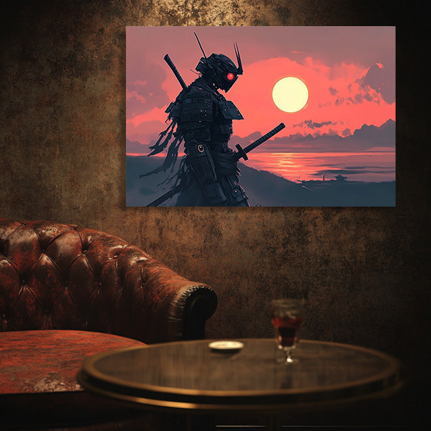 Robot Samurai Wall Art