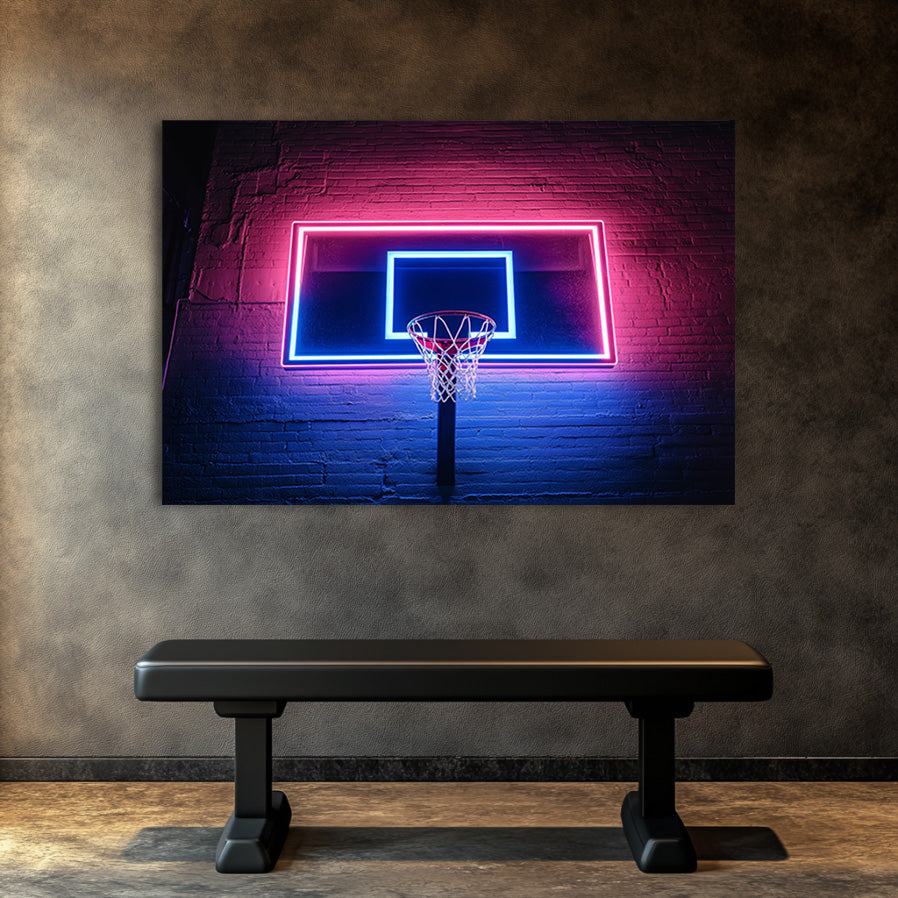 Neon Backboard 2 Wall Art