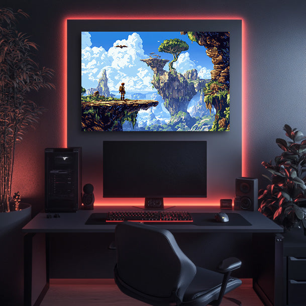 8 Bit Adventurer Wall Art
