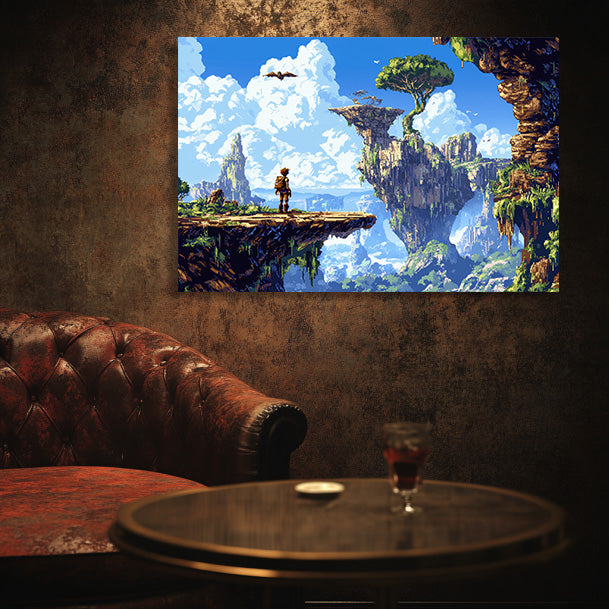 8 Bit Adventurer Wall Art