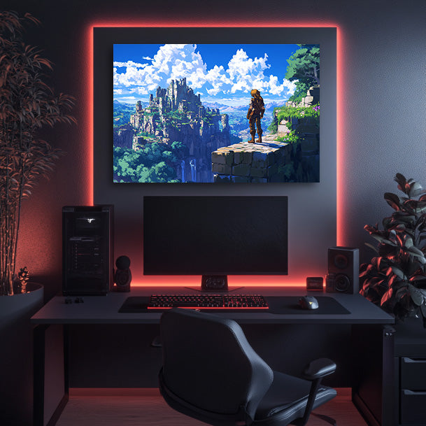 8 Bit Lost City Wall Art
