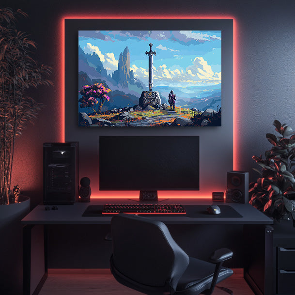 8 Bit Memorial Wall Art