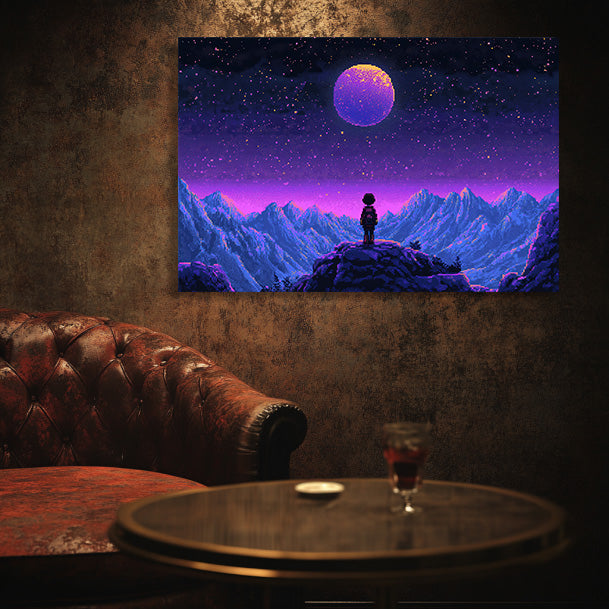 8 Bit Stargazer Wall Art