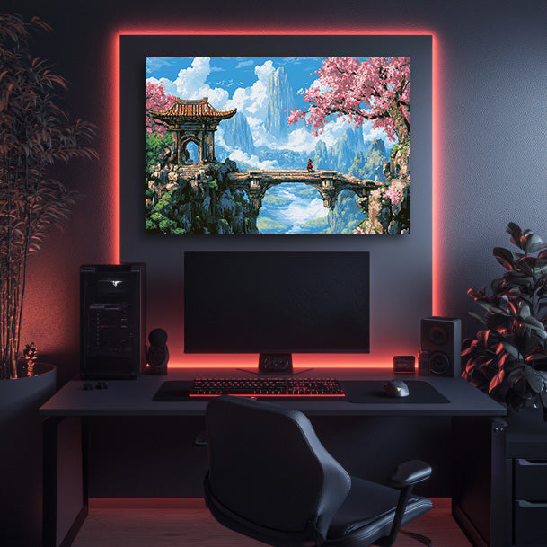 8 Bit Tranquility Wall Art