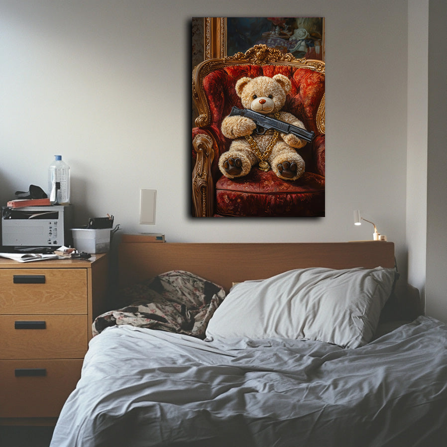 Shotgun Teddy Wall Art