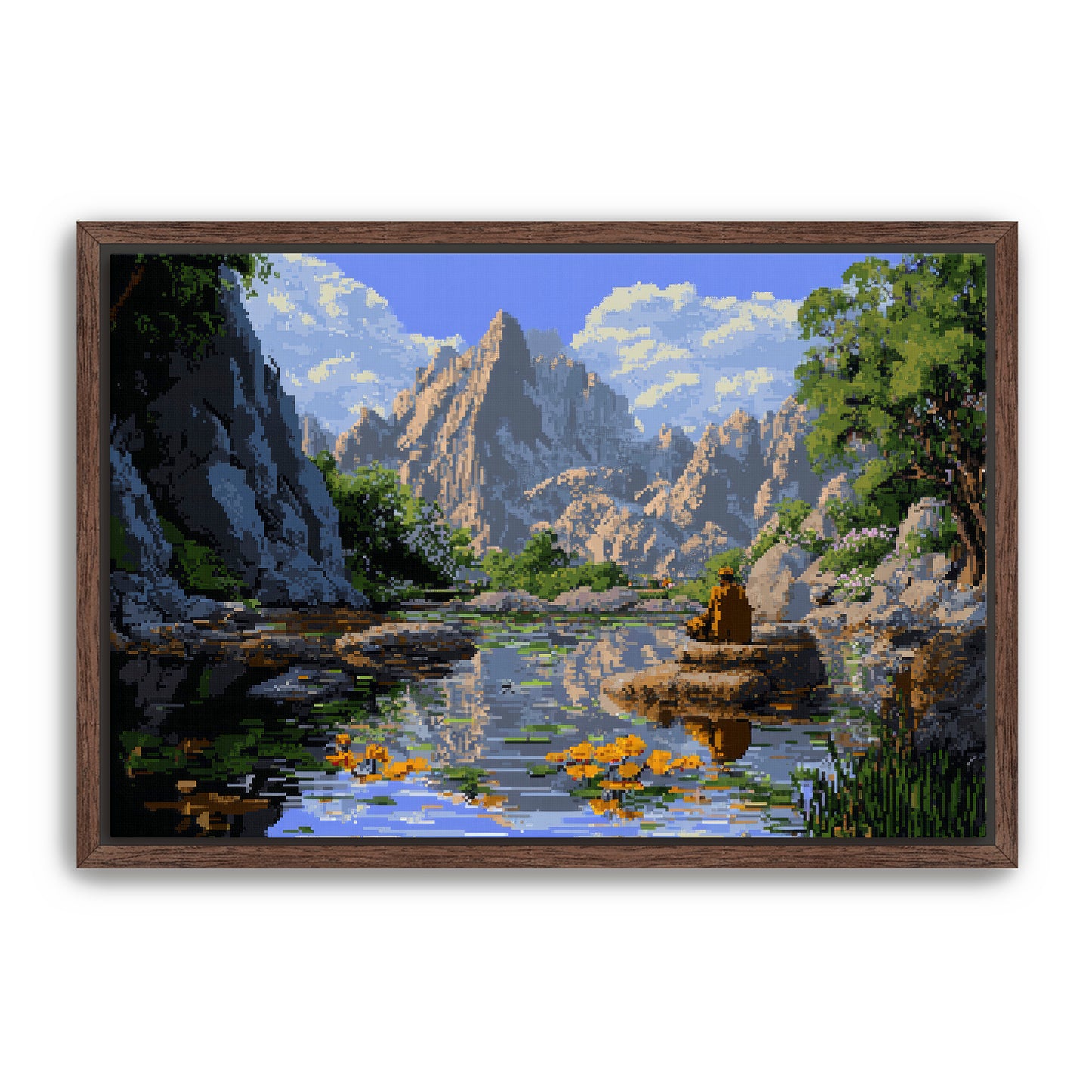 8 Bit Landscape Wall Art