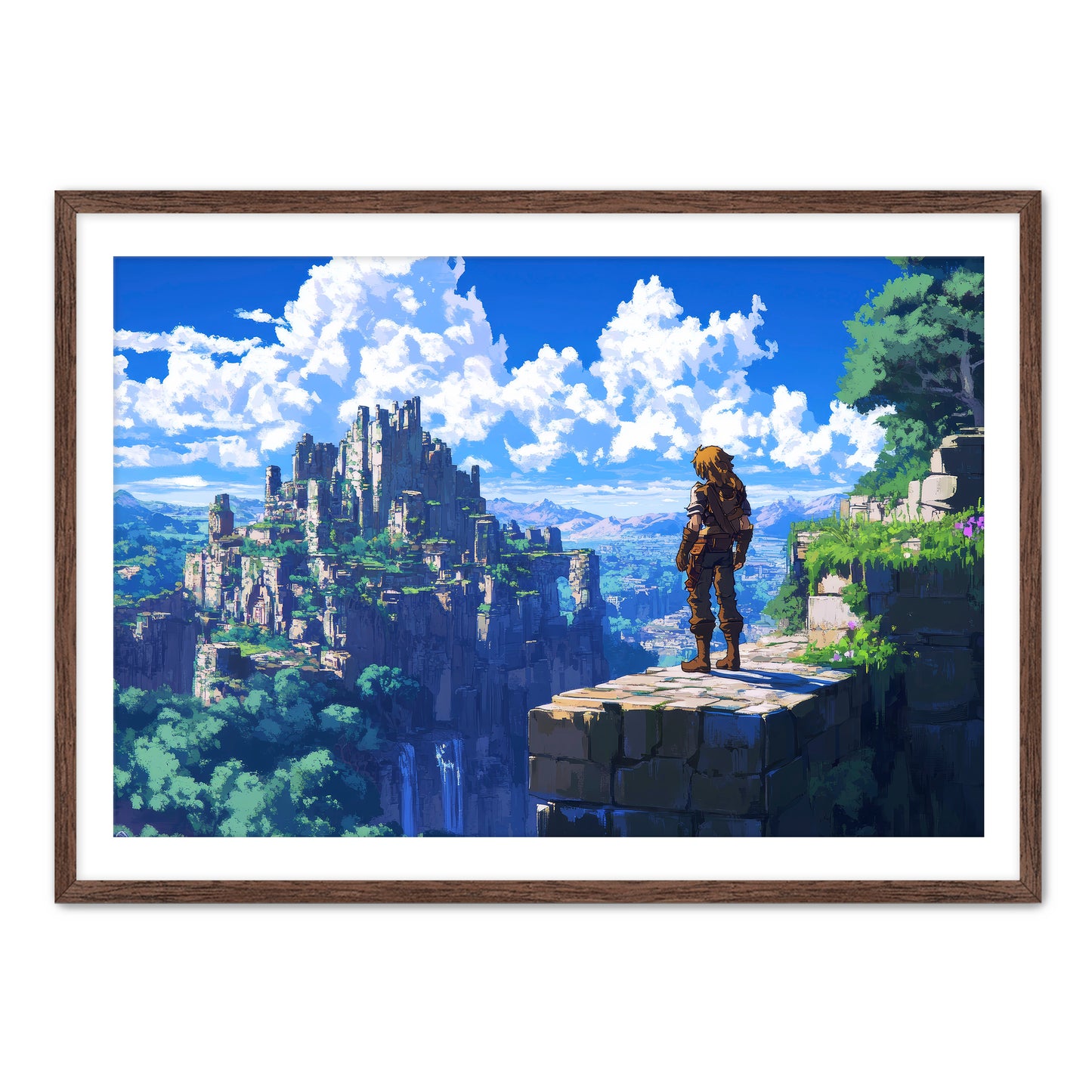 8 Bit Lost City Wall Art
