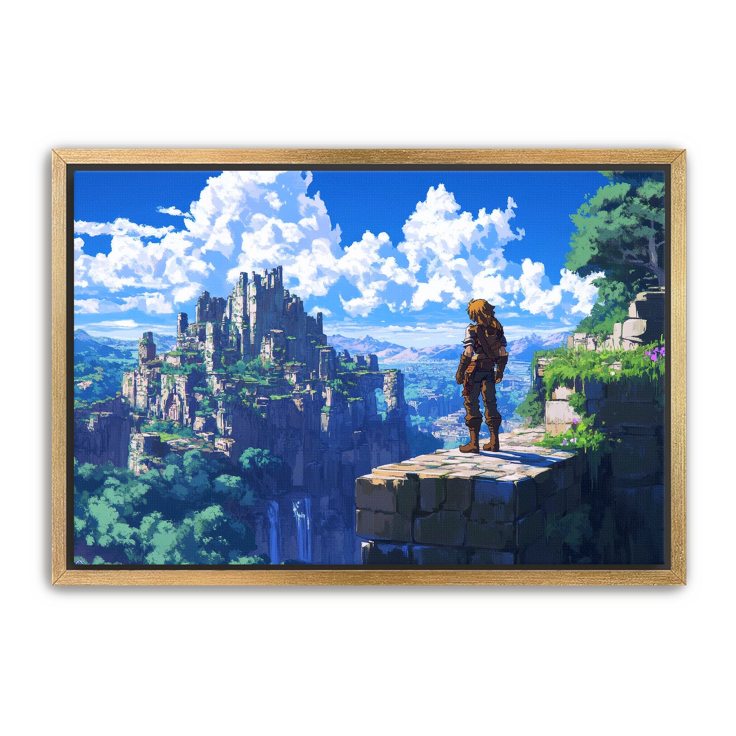 8 Bit Lost City Wall Art
