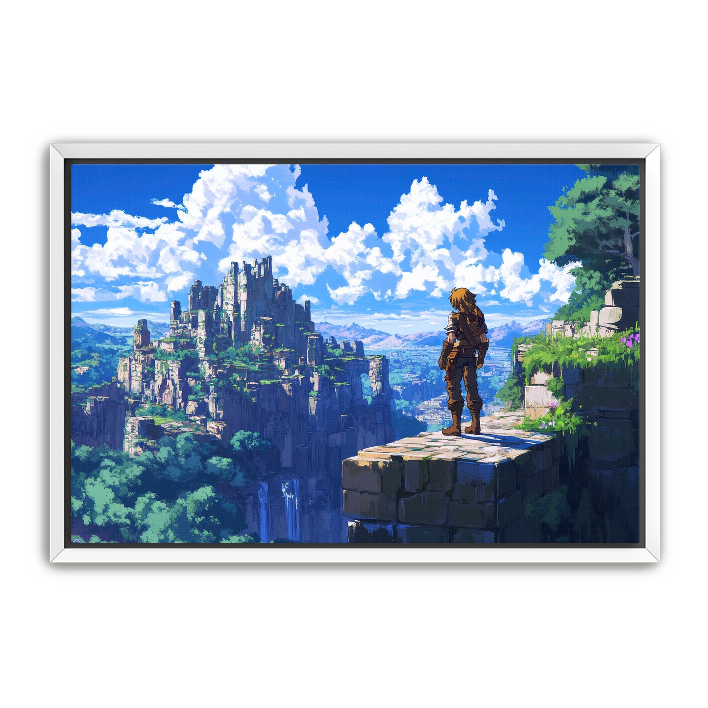 8 Bit Lost City Wall Art