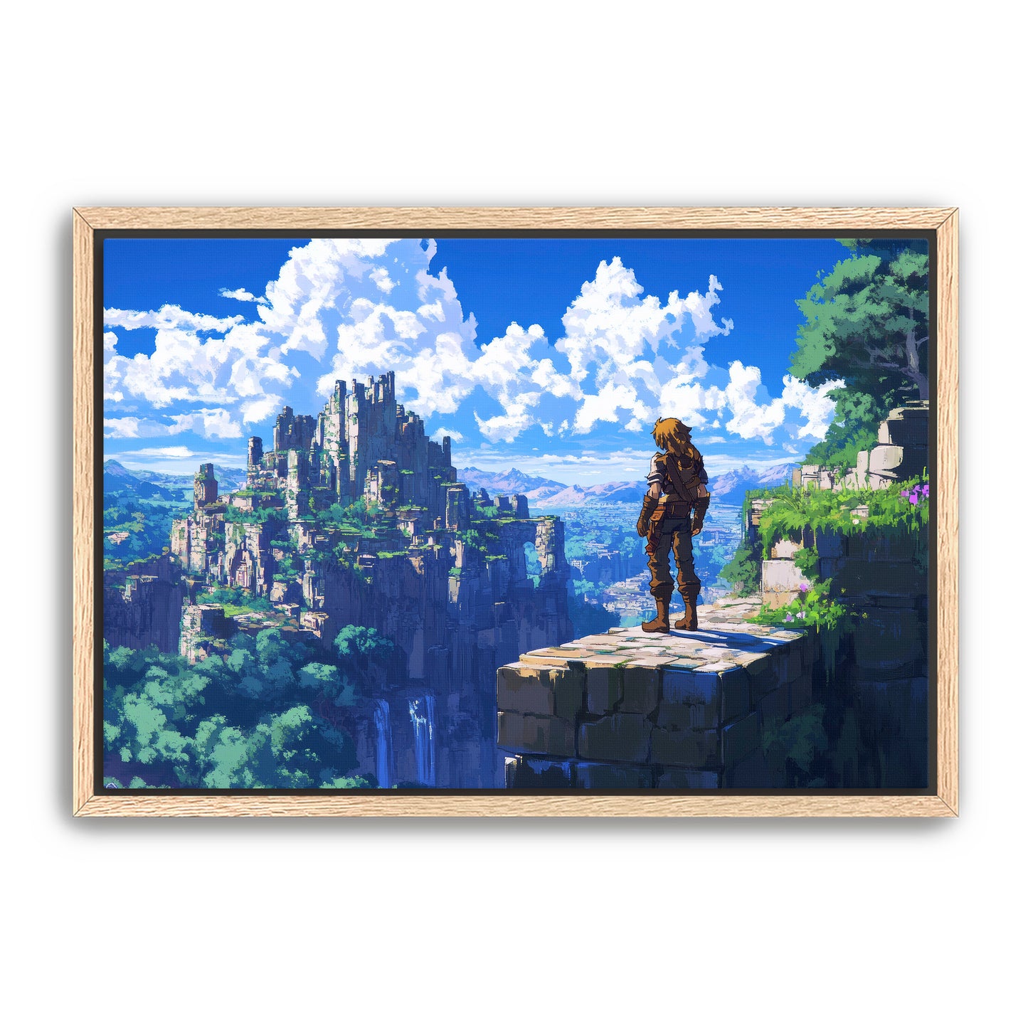 8 Bit Lost City Wall Art