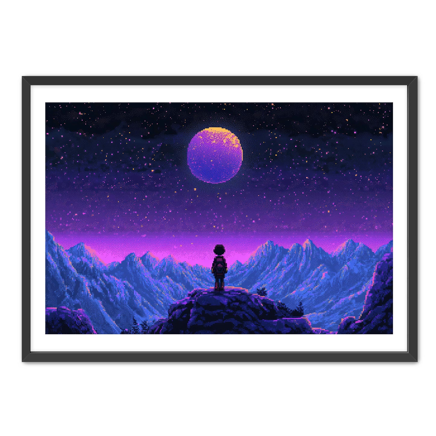 8 Bit Stargazer Wall Art