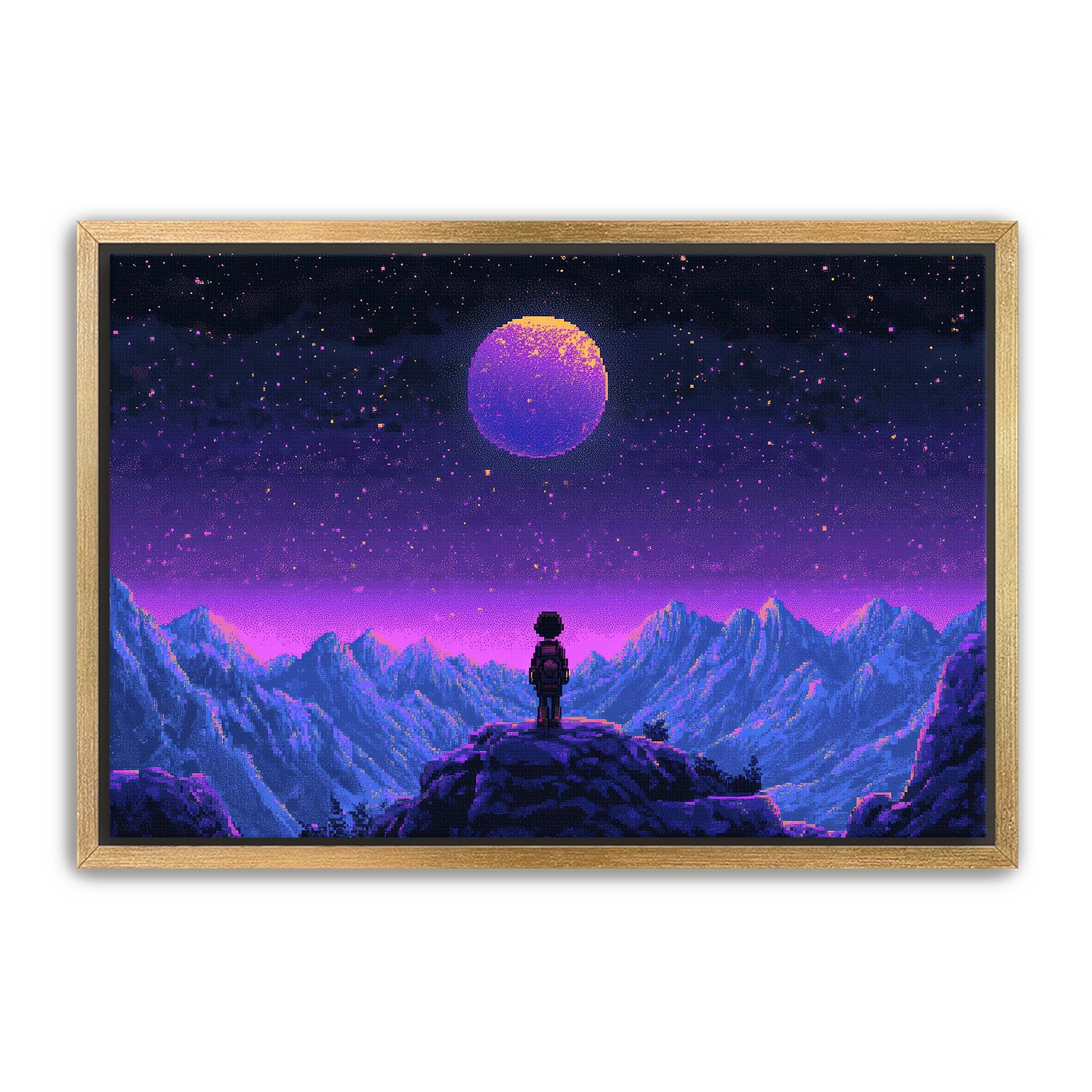 8 Bit Stargazer Wall Art