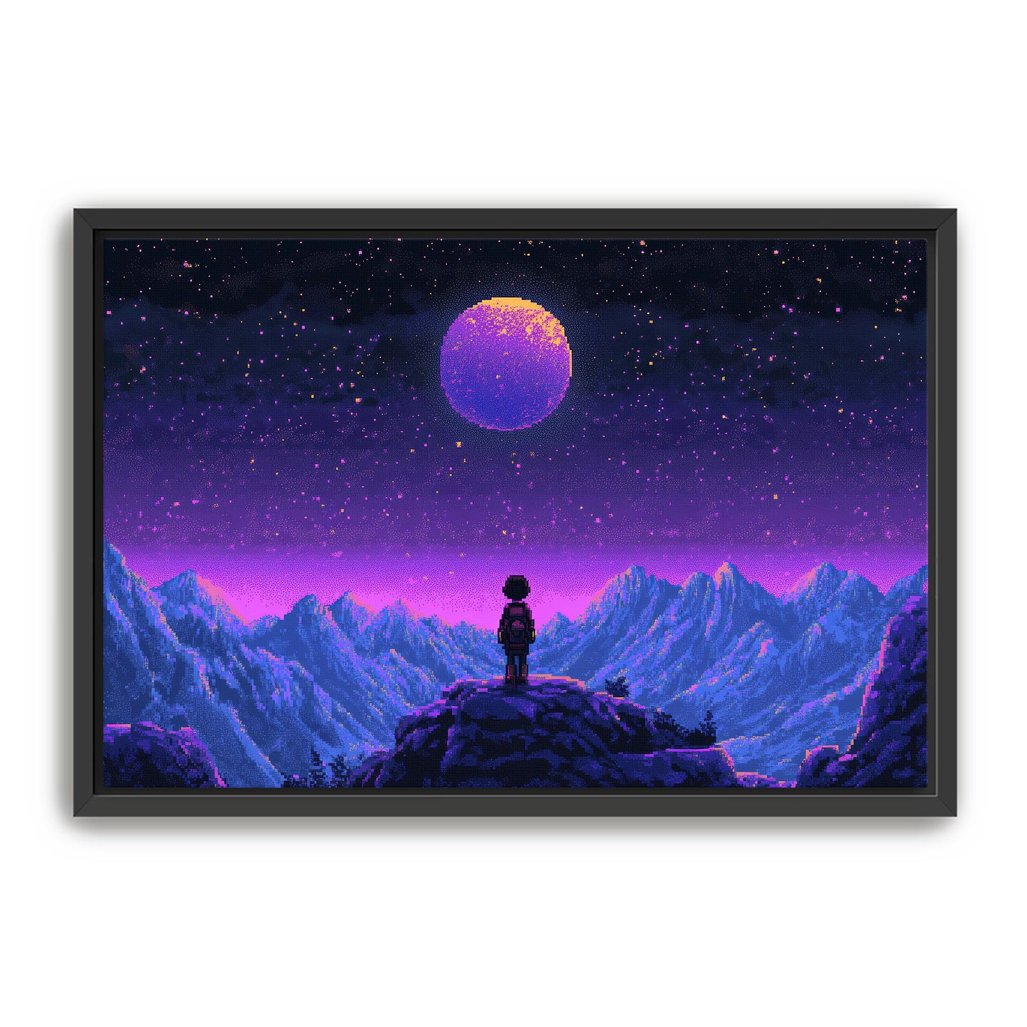 8 Bit Stargazer Wall Art