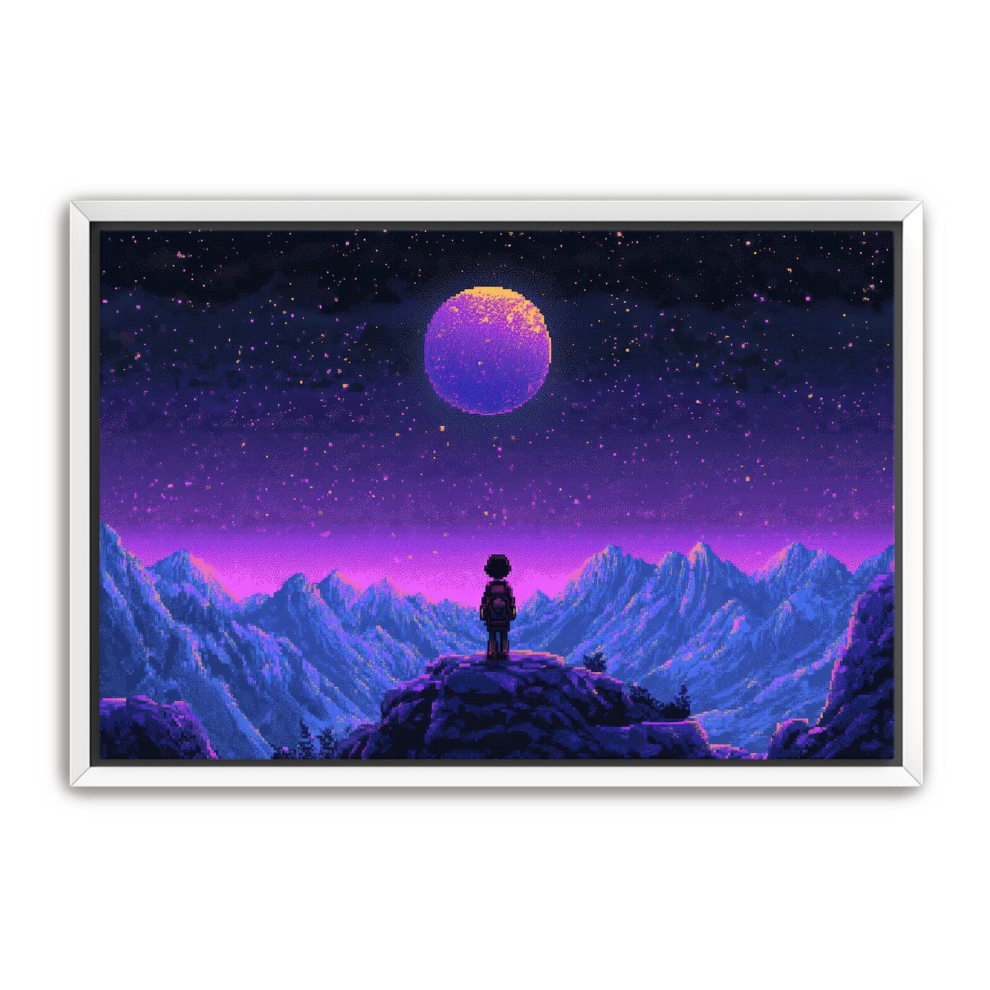 8 Bit Stargazer Wall Art
