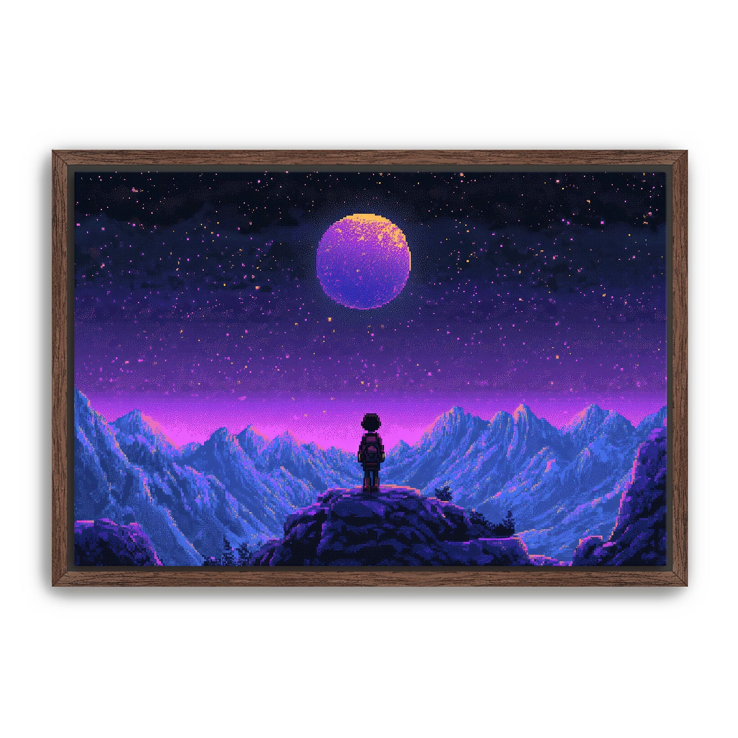 8 Bit Stargazer Wall Art
