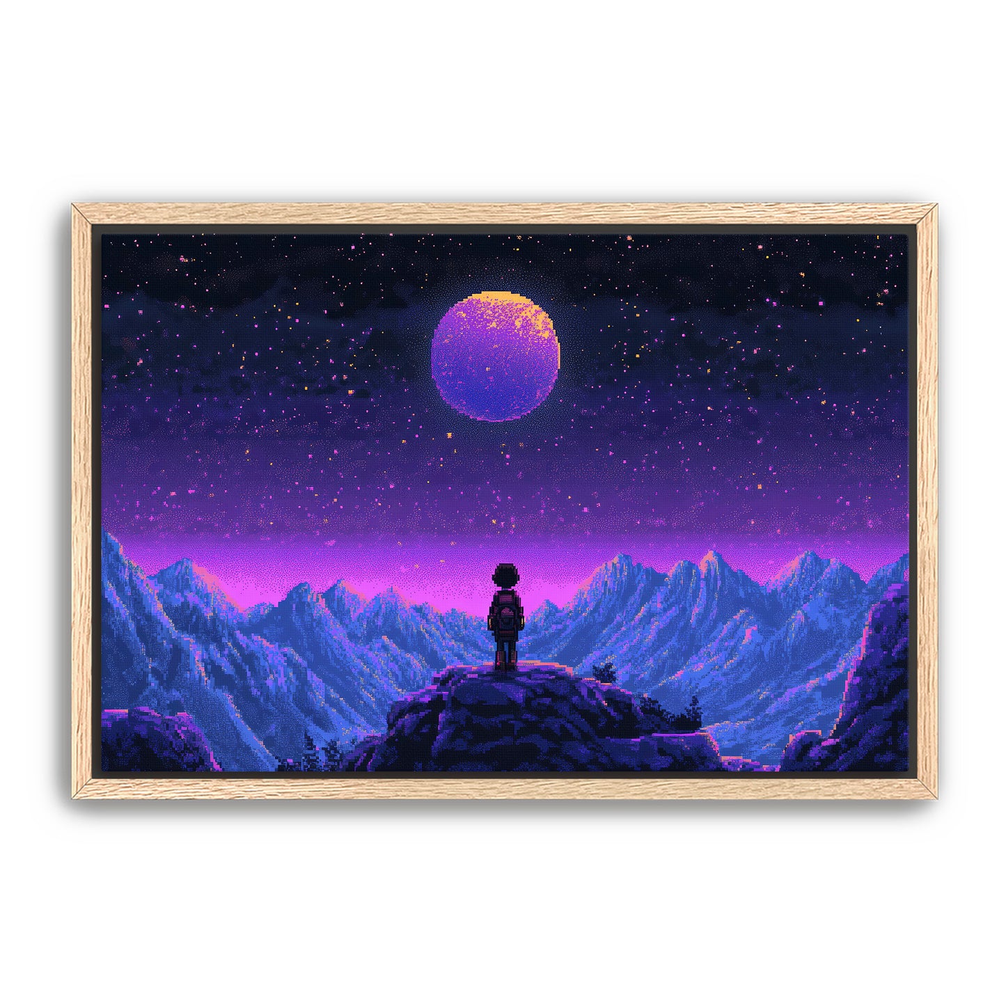 8 Bit Stargazer Wall Art