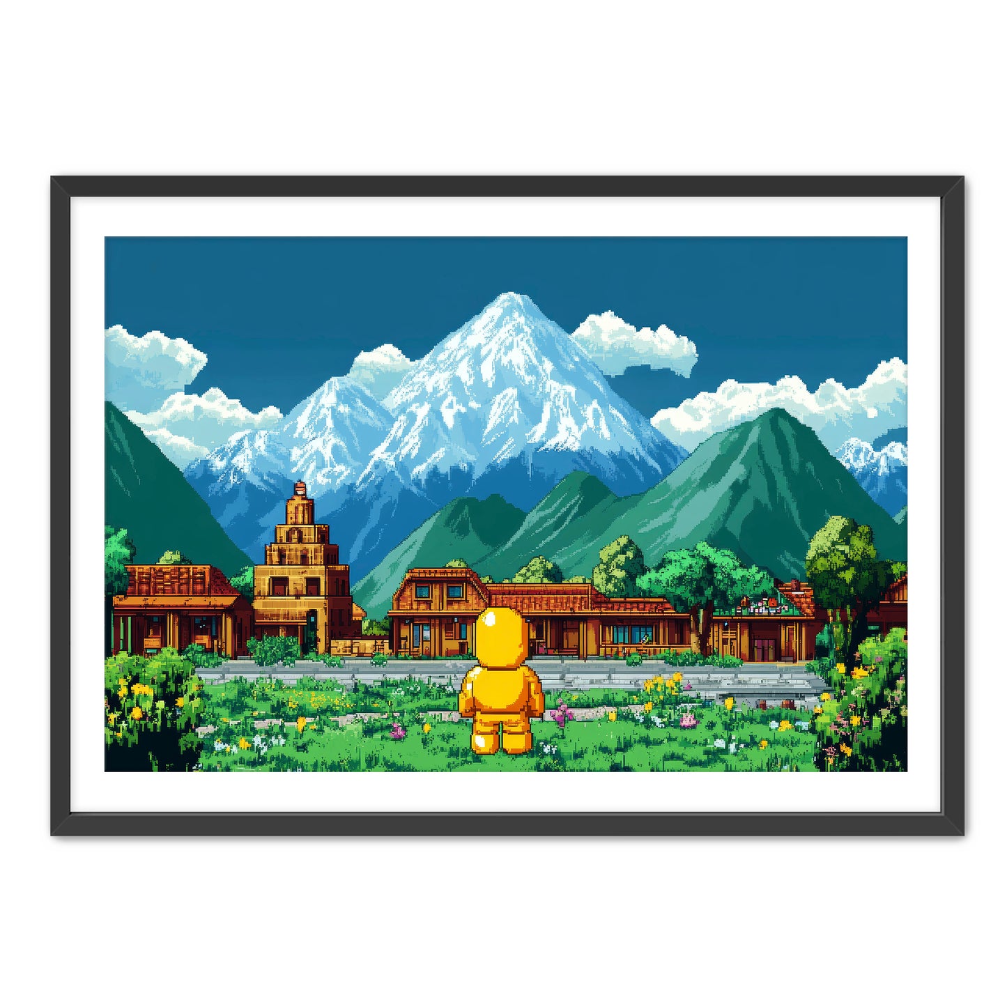 8 Bit Traveler Wall Art