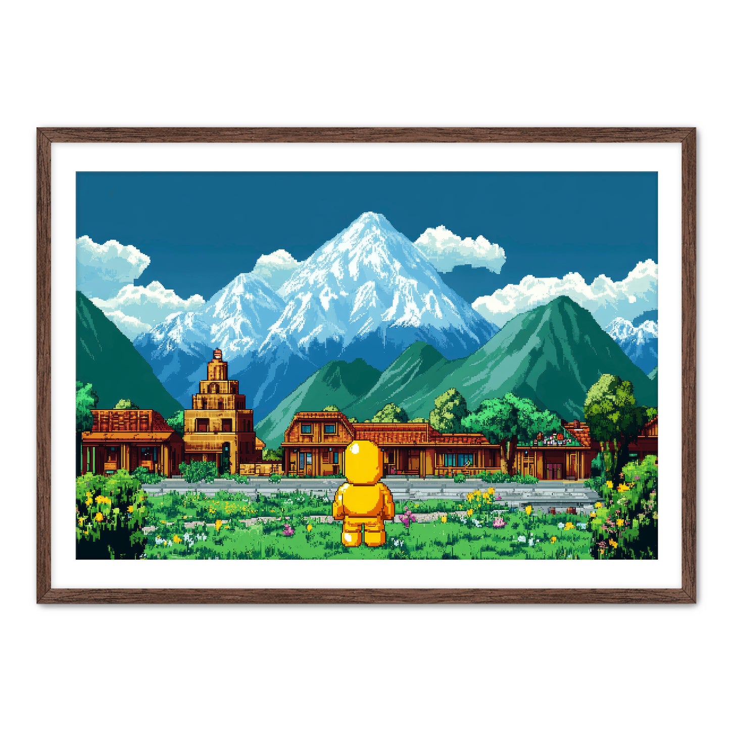 8 Bit Traveler Wall Art
