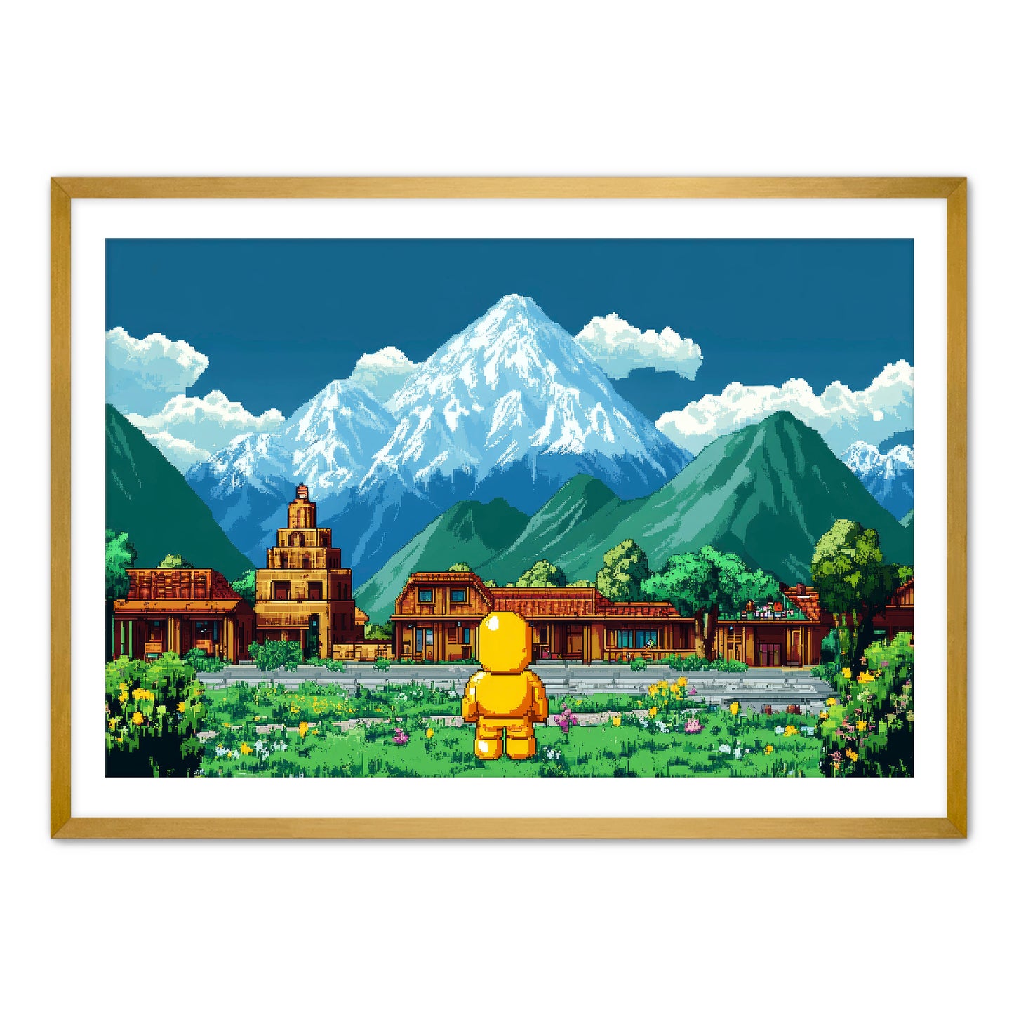 8 Bit Traveler Wall Art