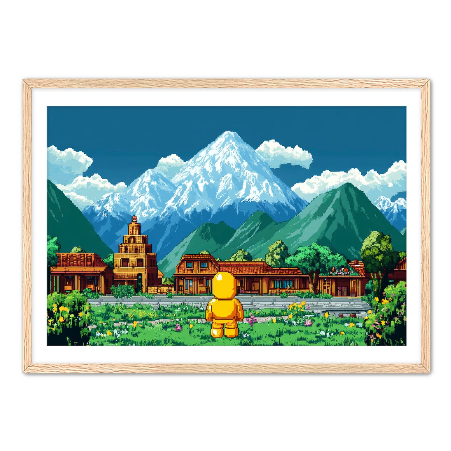 8 Bit Traveler Wall Art