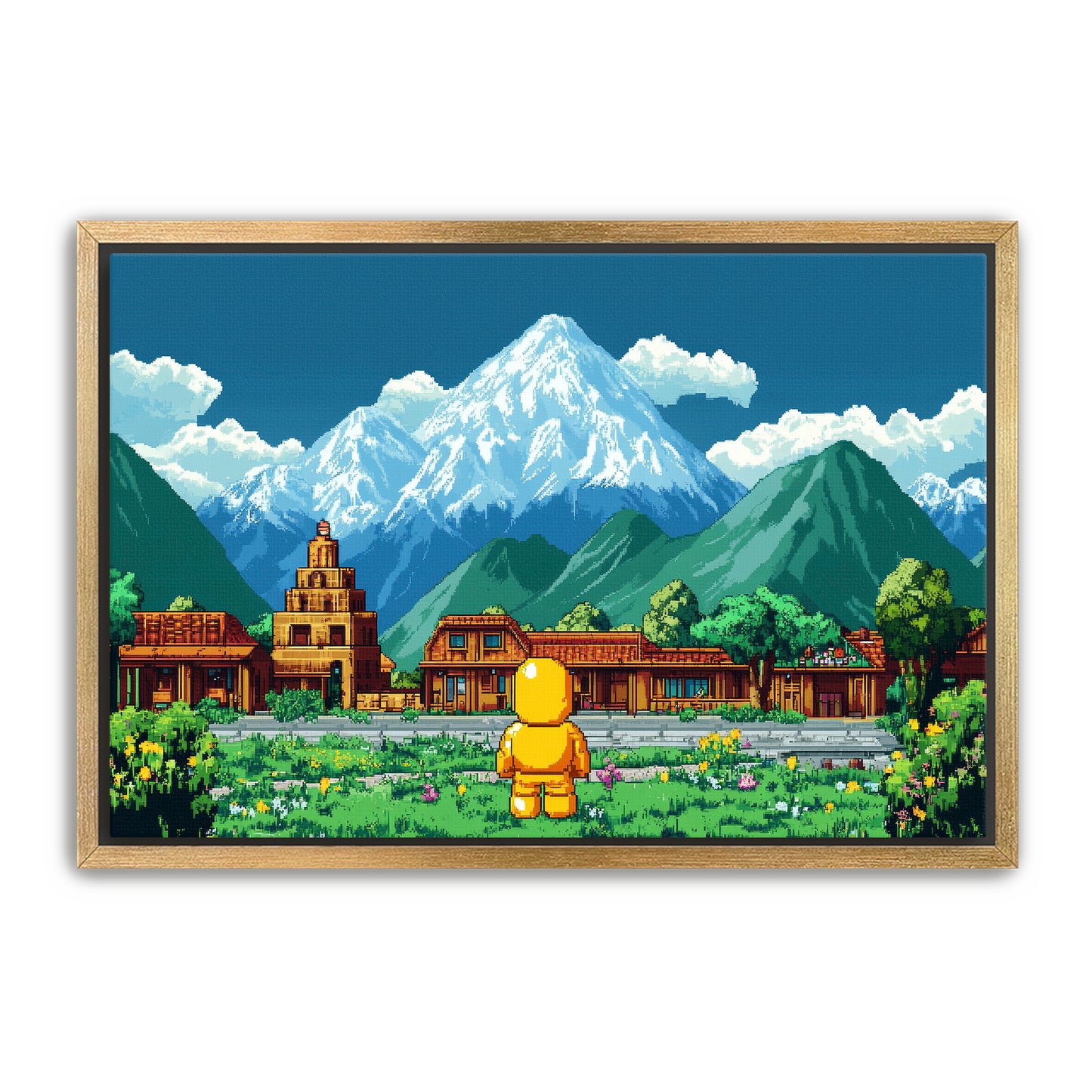 8 Bit Traveler Wall Art