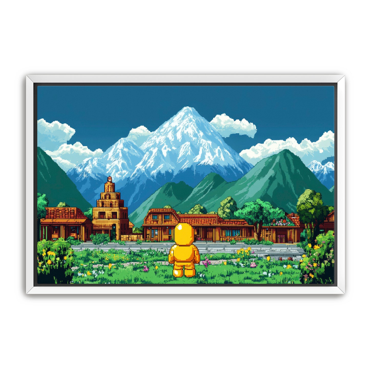 8 Bit Traveler Wall Art