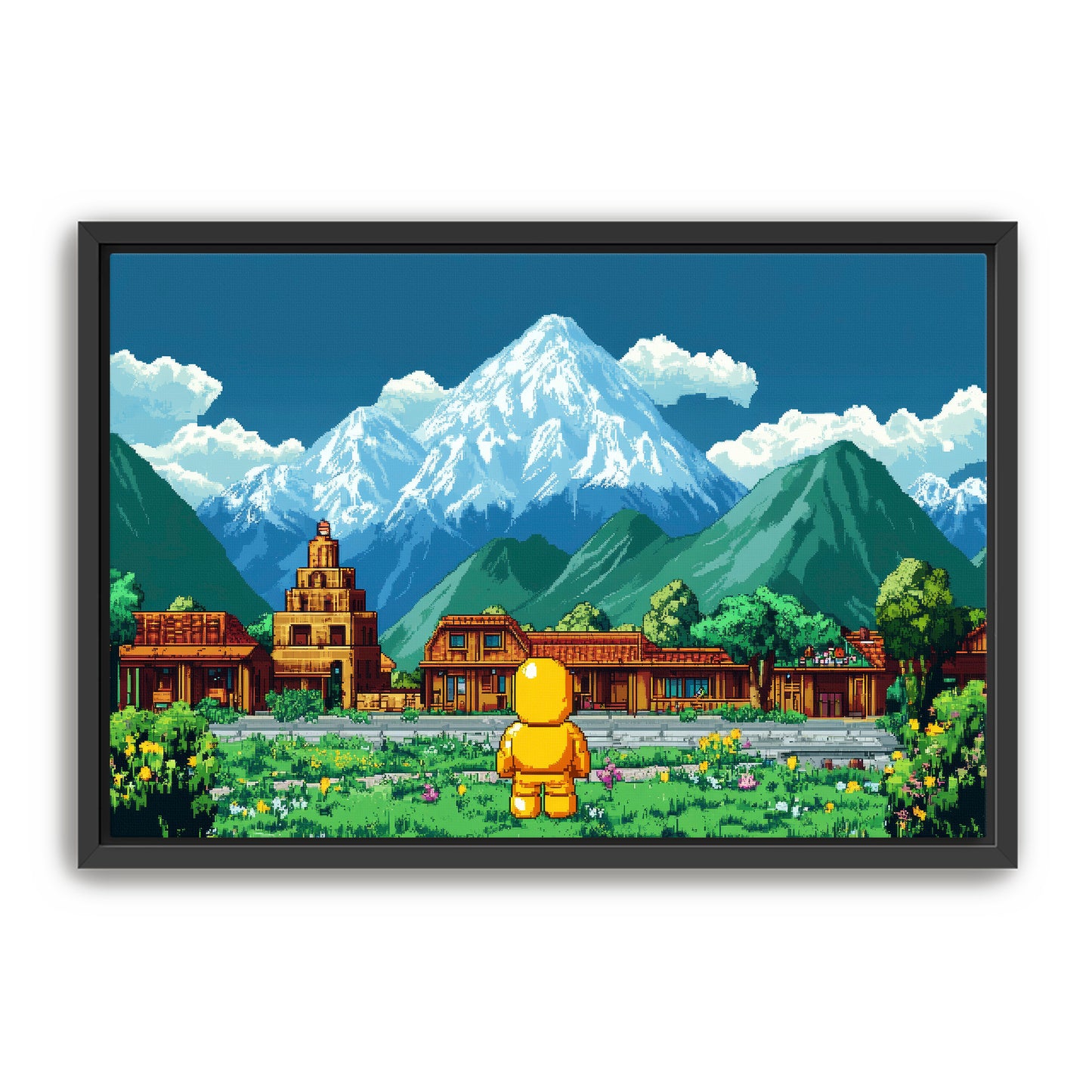 8 Bit Traveler Wall Art