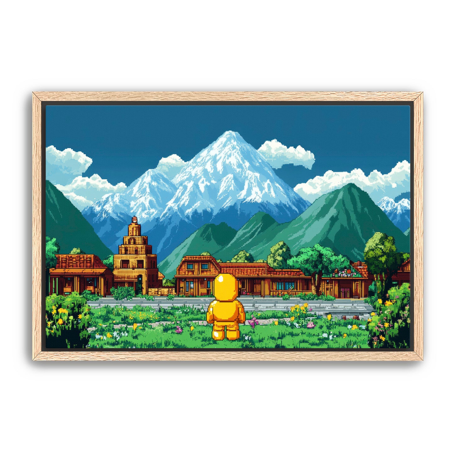 8 Bit Traveler Wall Art