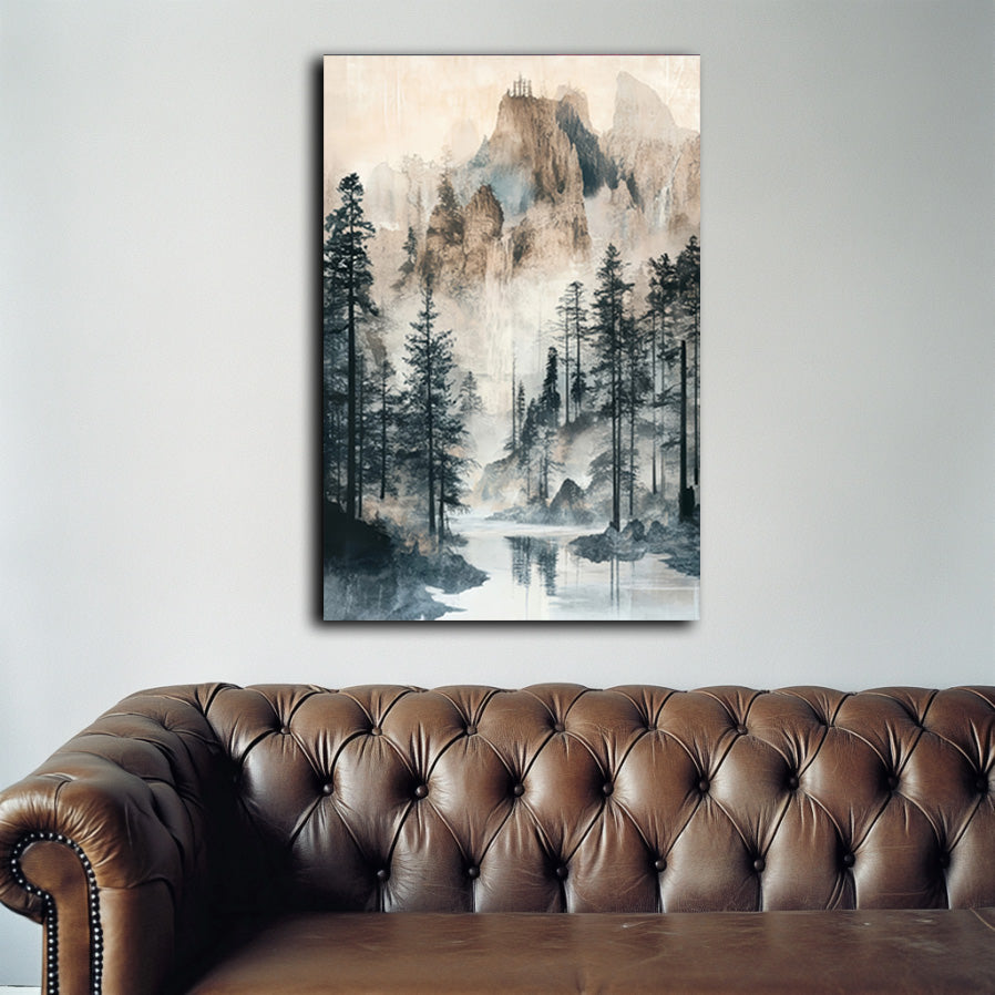 Misty Mount Wall Art