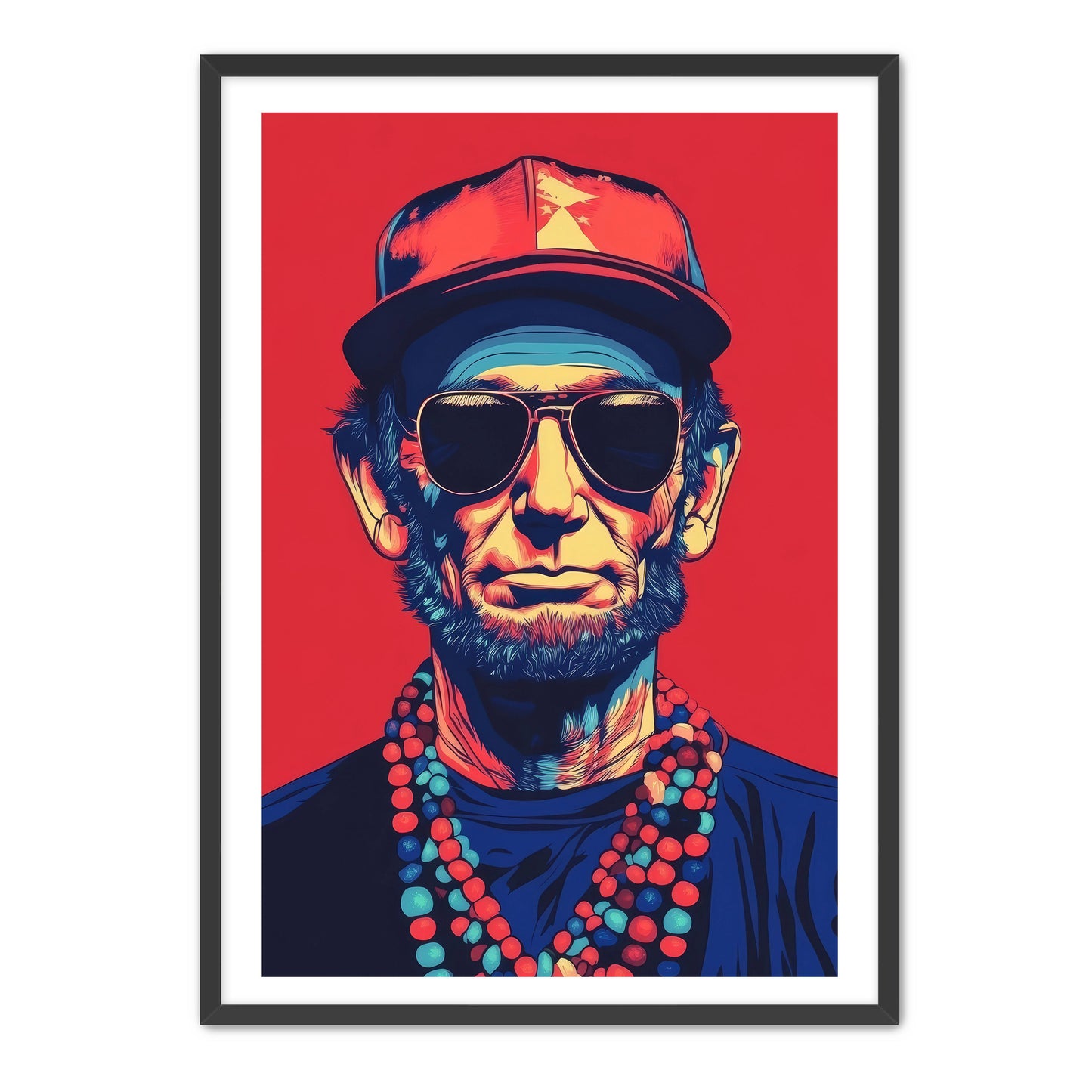 Abraham Lincoln Vibing Wall Art
