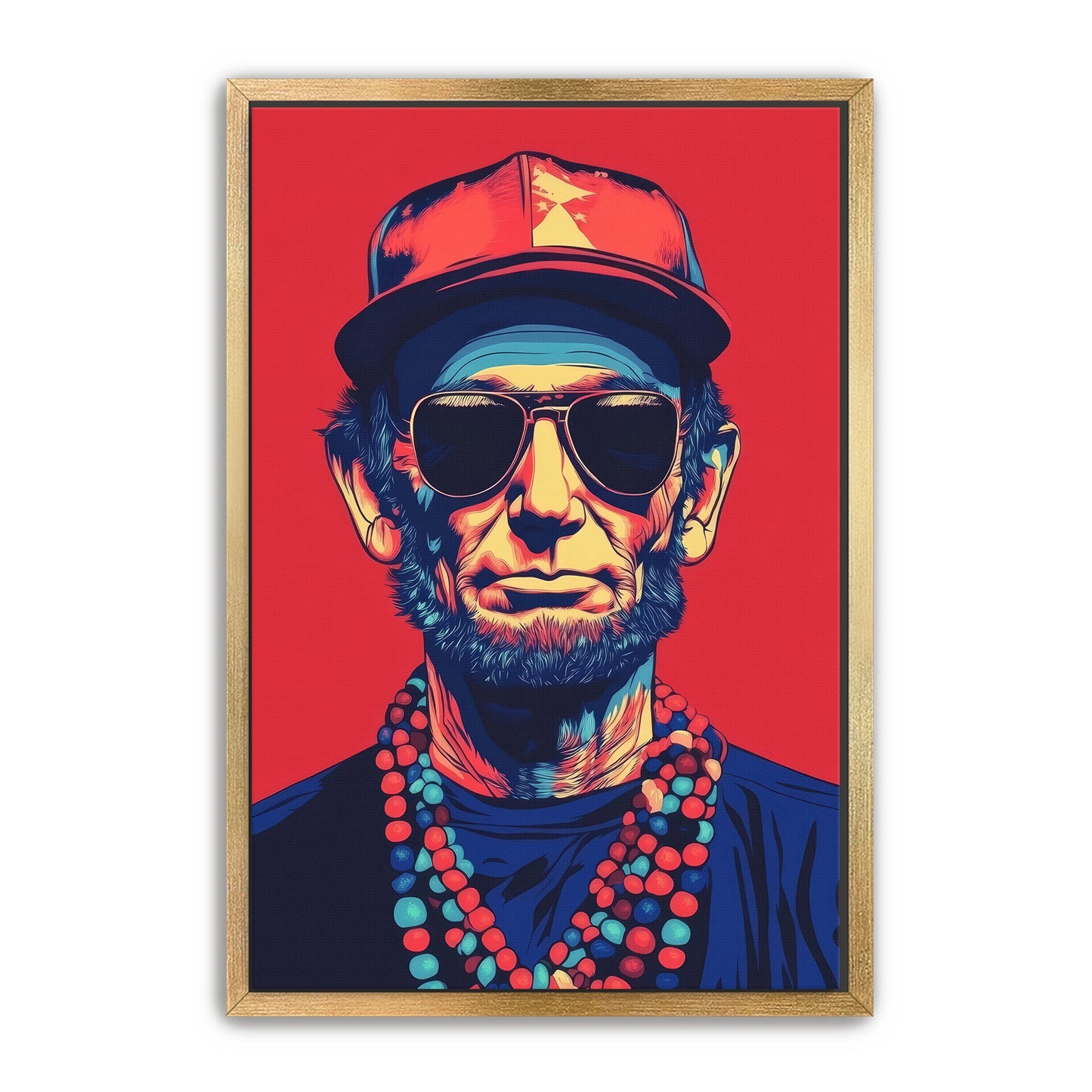 Abraham Lincoln Vibing Wall Art