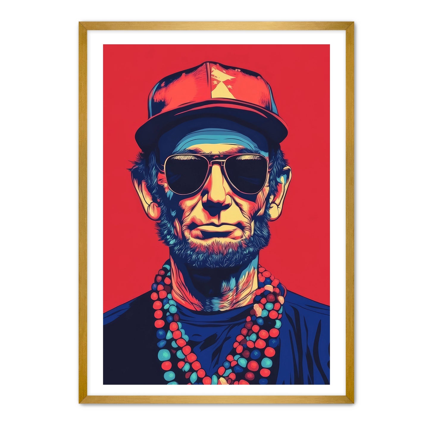 Abraham Lincoln Vibing Wall Art